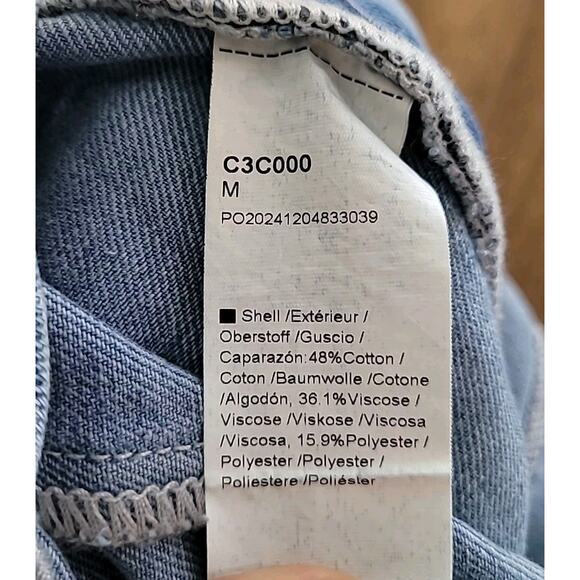 Oversized Distressed Denim Overalls • Women’s M • Boho Festival Wide Leg - Picture 8 of 14